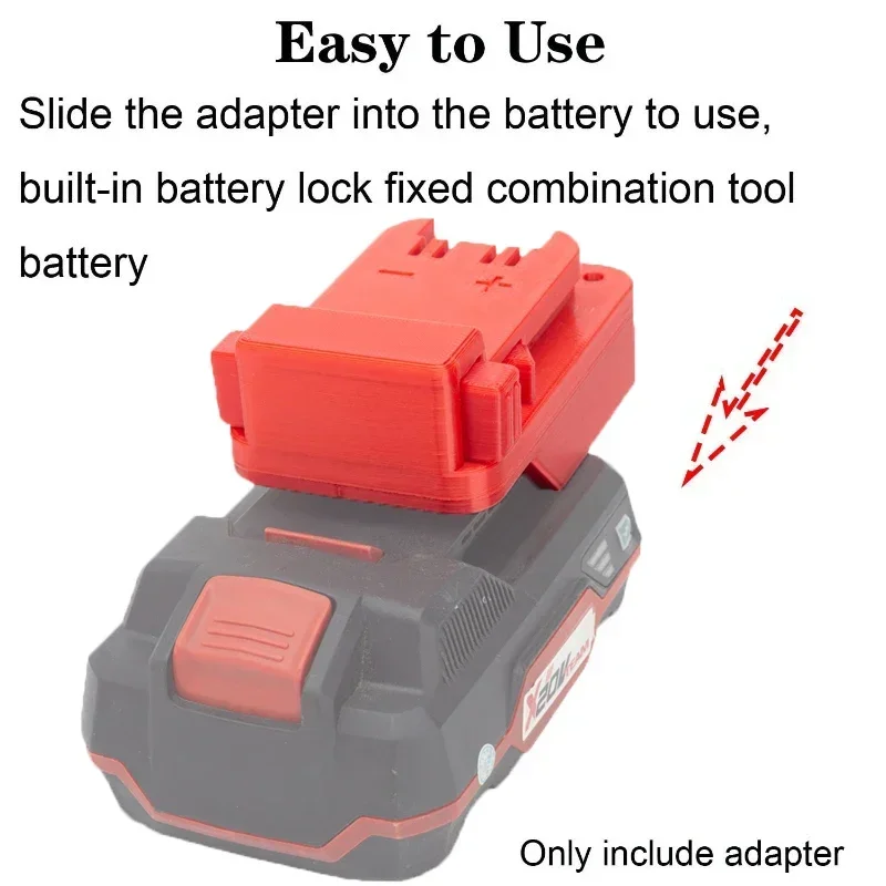 Imagem -04 - Adaptador para Milwaukee 18v Li-ion Ferramentas Conversor para Lidl Parkside X20v Li-ion Bateria Adaptador Acessórios da Ferramenta Elétrica