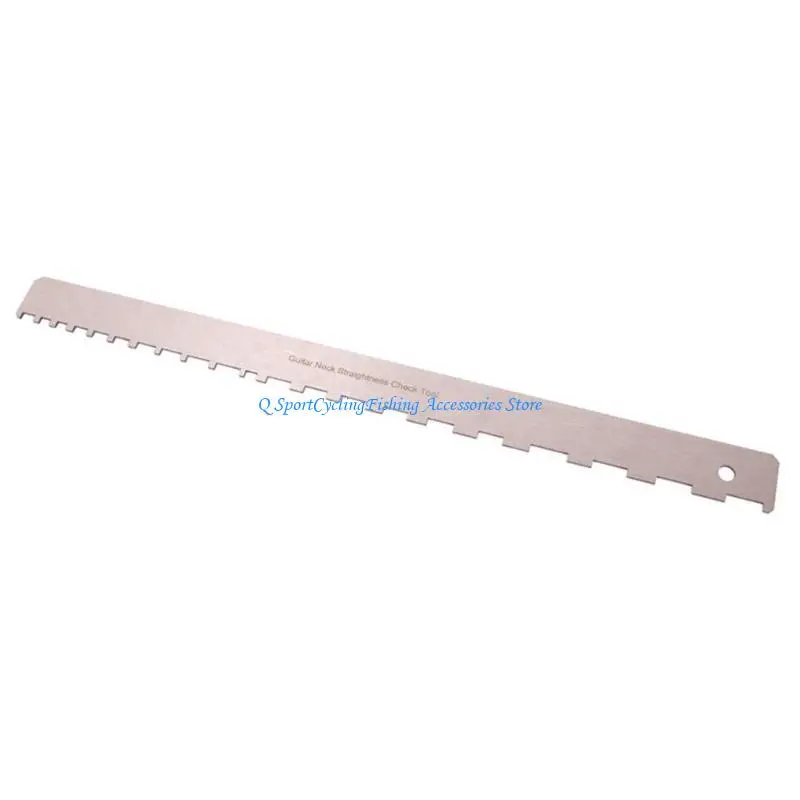 Guitar Neck Ruler Steel Straight Guitar Neck Notched Ruler Neck Leveling