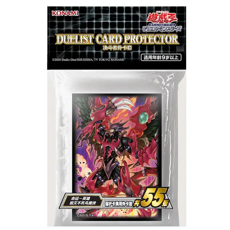 

Оригинальный Yu-Gi-Oh! Рукав для Карт Yugioh Destiny HERO-разрушение Феникса Enforcer держатель карточек настольных игр защитный чехол