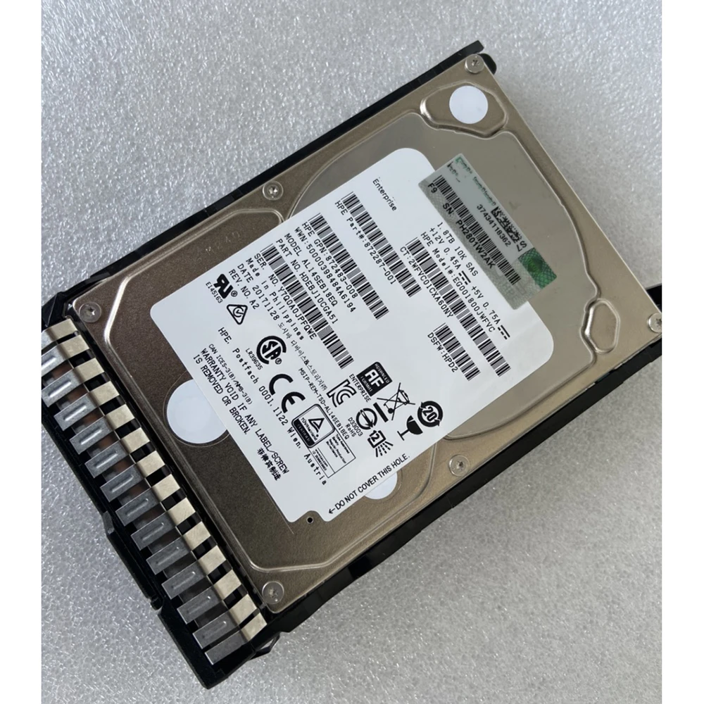 1.8TB For HPE 1.8T SAS 10K 2.5" 872481-B21 872738-001 Server Hard Disk