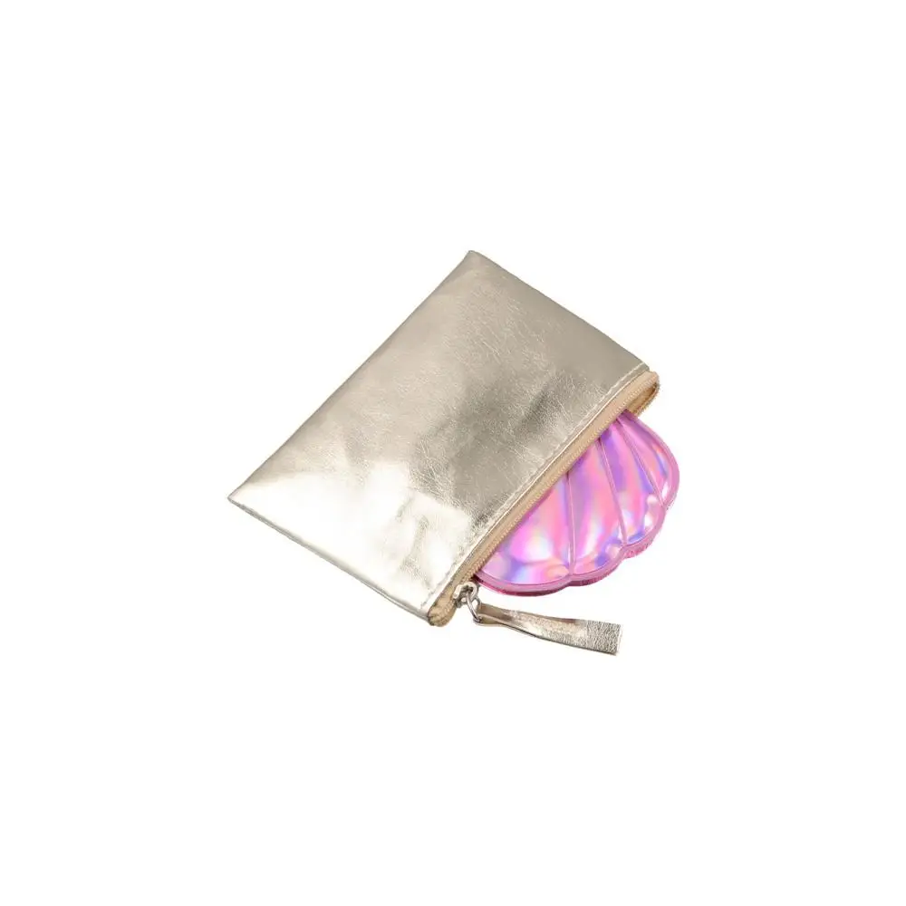 Simple Cosmetic Bag Bright PU Coin Purse Korean Style Wallet Zipper Coin Purse Earphone Pouch Solid Color Small Item Bag Women