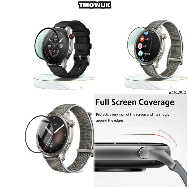 For Amazfit Balance Perfect Fit Film, No Residue Removal Protector