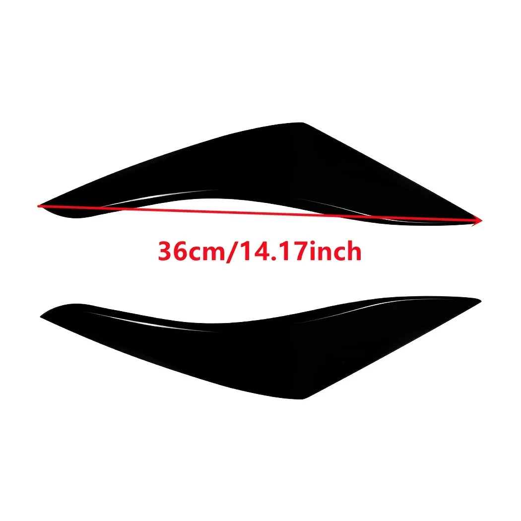 For Vw Polo Mk6 Aw 2018-2021 Car Tail Lights Sticker Headlight Brake Light Stickers Trim Body Modification Kit Black/Carbon view 2