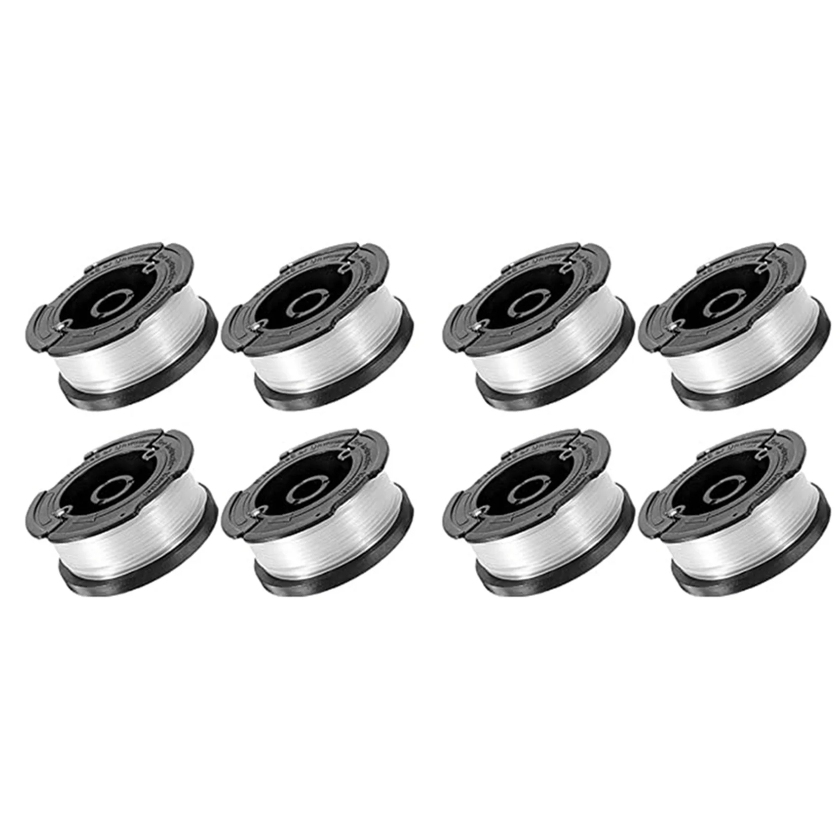BHTS-8 Pcs Line String Trimmer Multifunctional Autofeed Weed Grass Trimmer Replacement Spool For BLACK+DECKER AF-100-3ZP
