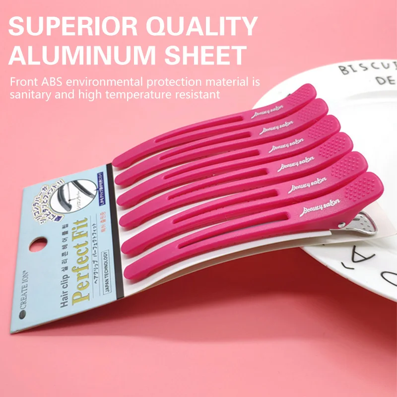 

6 шт., профессиональные заколки для наращивания волос для парикмахерских, не оставляющие следов заколки для волос, аксессуары для укладки волос для парикмахеров