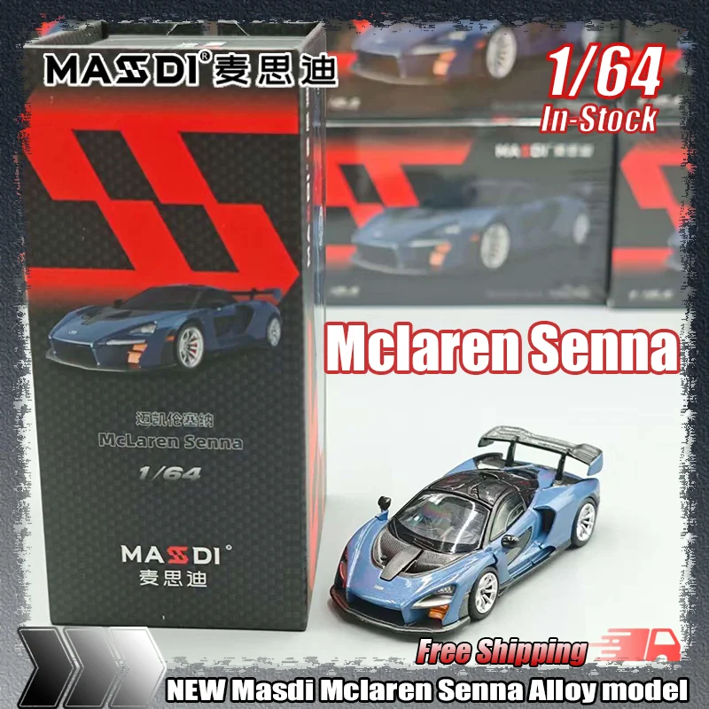 

Новинка в наличии Masdi 1:64 Mclaren Senna, миниатюрный сплав, литье под давлением, модель суперкара, индивидуальная детская коллекция игрушек, орнамент