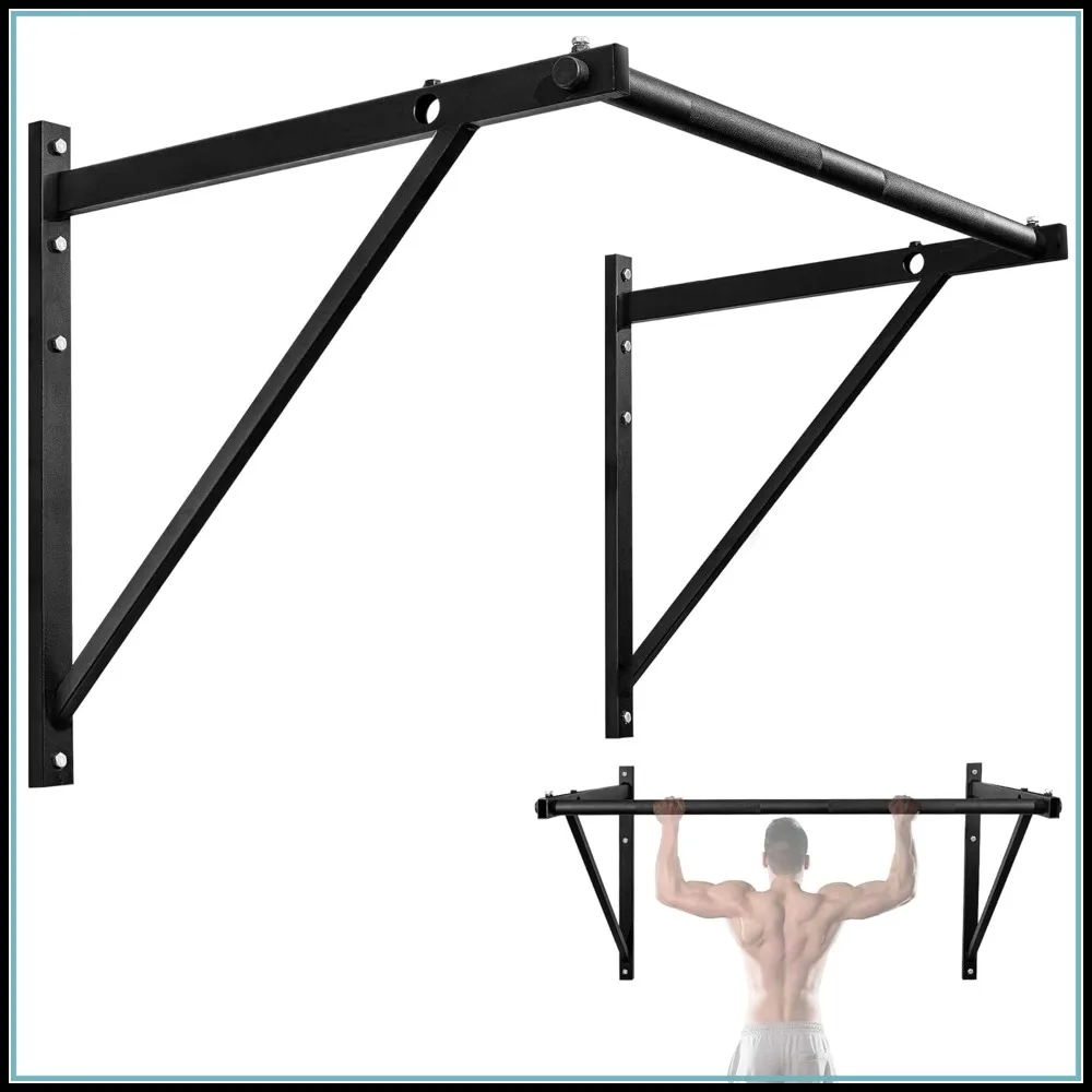 

Heavy Duty Wall Mounted Pull Up Bar, Multi-Grip Pull Up Bar for Home Gym, 500 Lbs Capacity, 50" Length