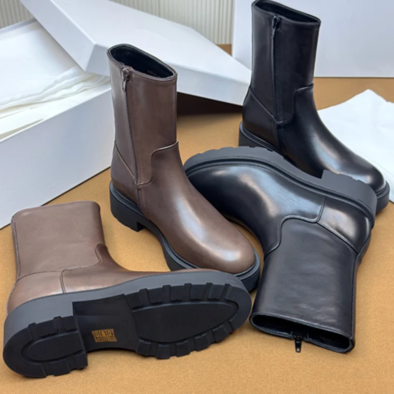 

Jenny&Dave British Fashion Chelsea Boots Shoes 5cm Thick Sole Retro Minimalist Boots,Women's Boots,Woman shoes Ankle Boots 2026