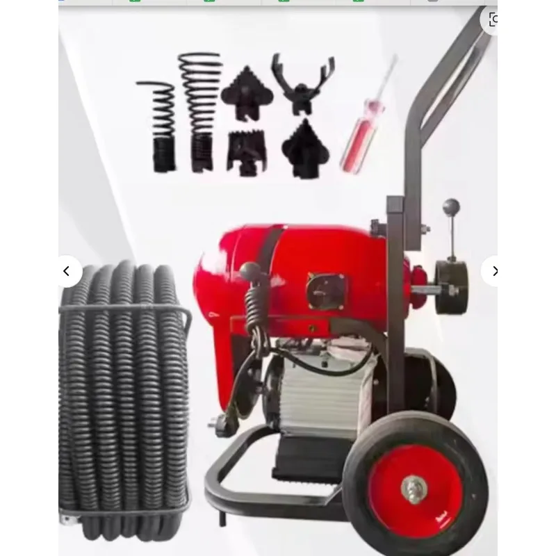 Portable Electric Auger Pipe Cleaner Machine Sewer Drain Cleaning Machine