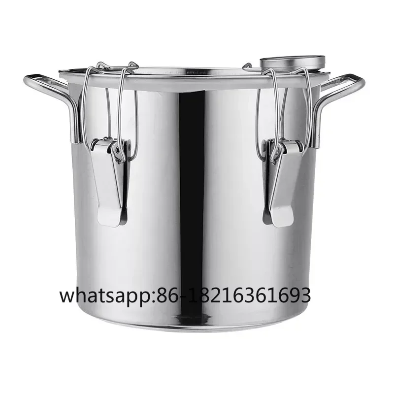 

DIY Still Alcohol Distiller Copper With Circulating Pump Water Wine Brandy Essential Oil Brewing Kit 6L/2Gal