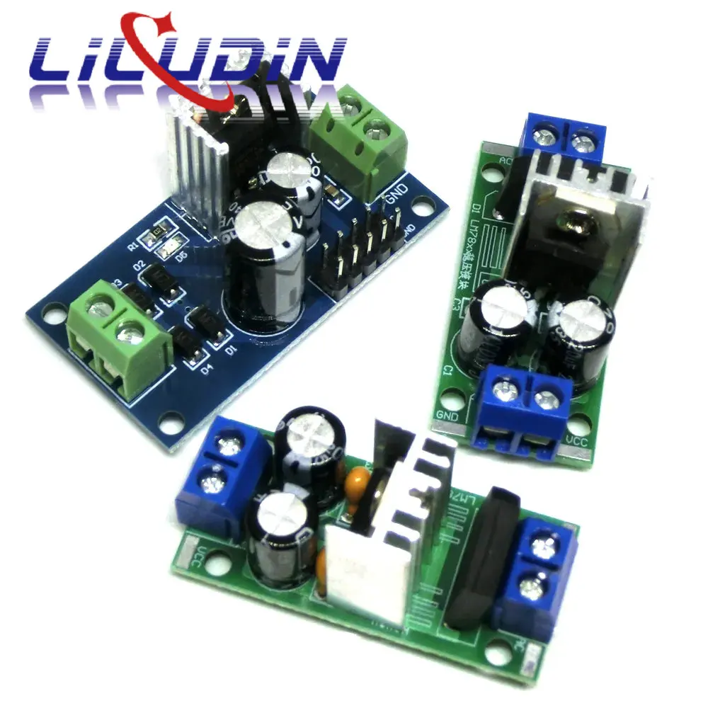 LM7805 LM7806 LM7809 LM7812 DC/AC Three Terminal Voltage Regulator Power Supply Module 5V 6V 9V 12V Output Max 1.2A