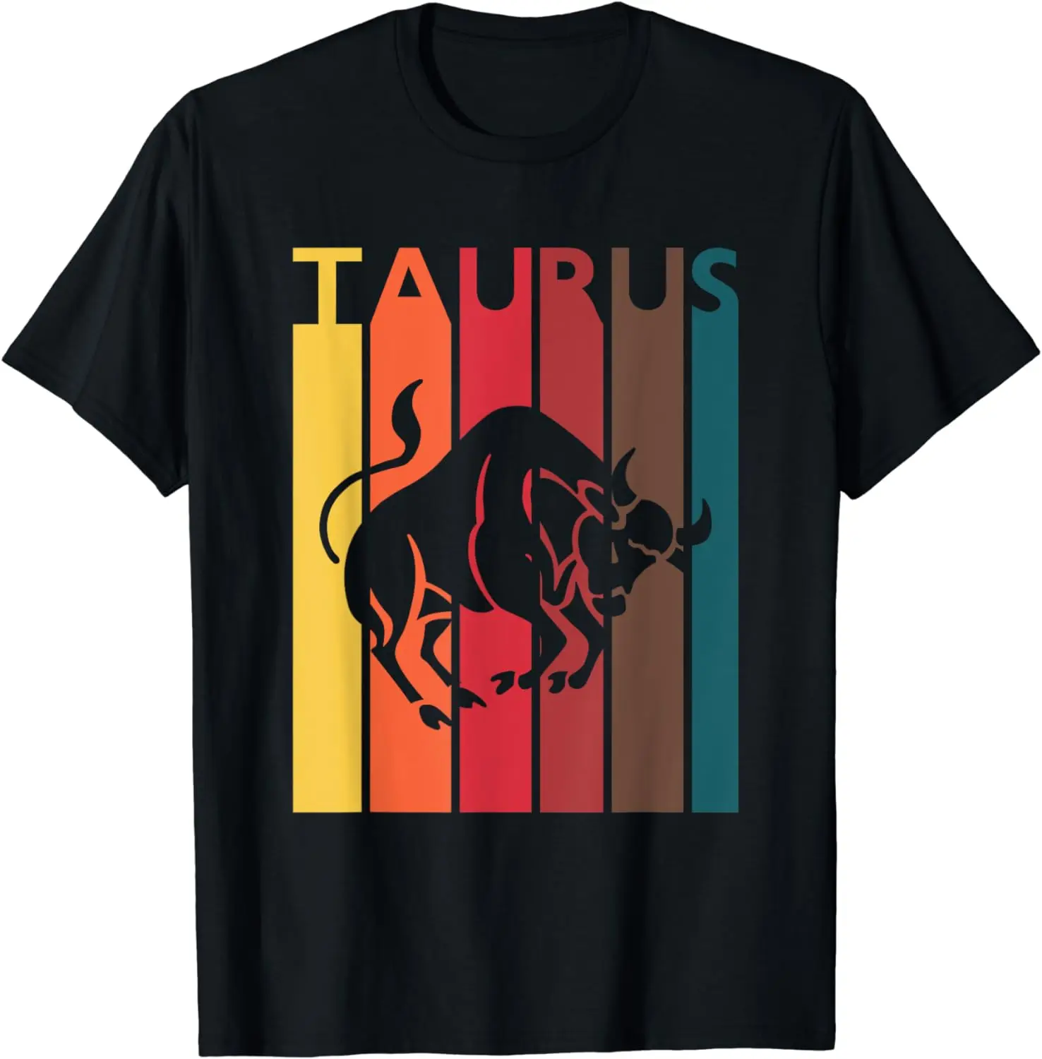 Retro Taurus Zodiac Sign April May Birthday Gift Taurus T-Shirt