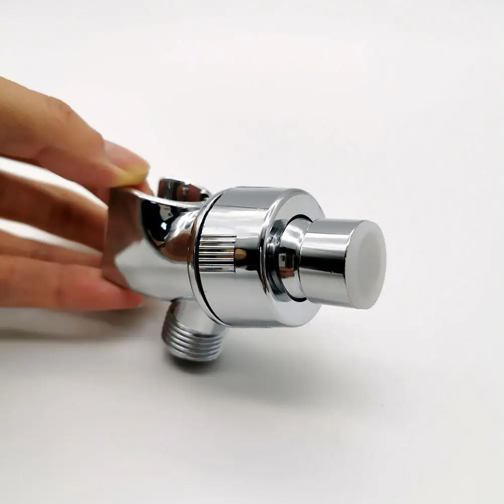 Premium ABS Shower Head Holder with Brass Inlet Swivel Ball Joint Adjustable Angle Shower Arm Mount for Handheld Showerhead