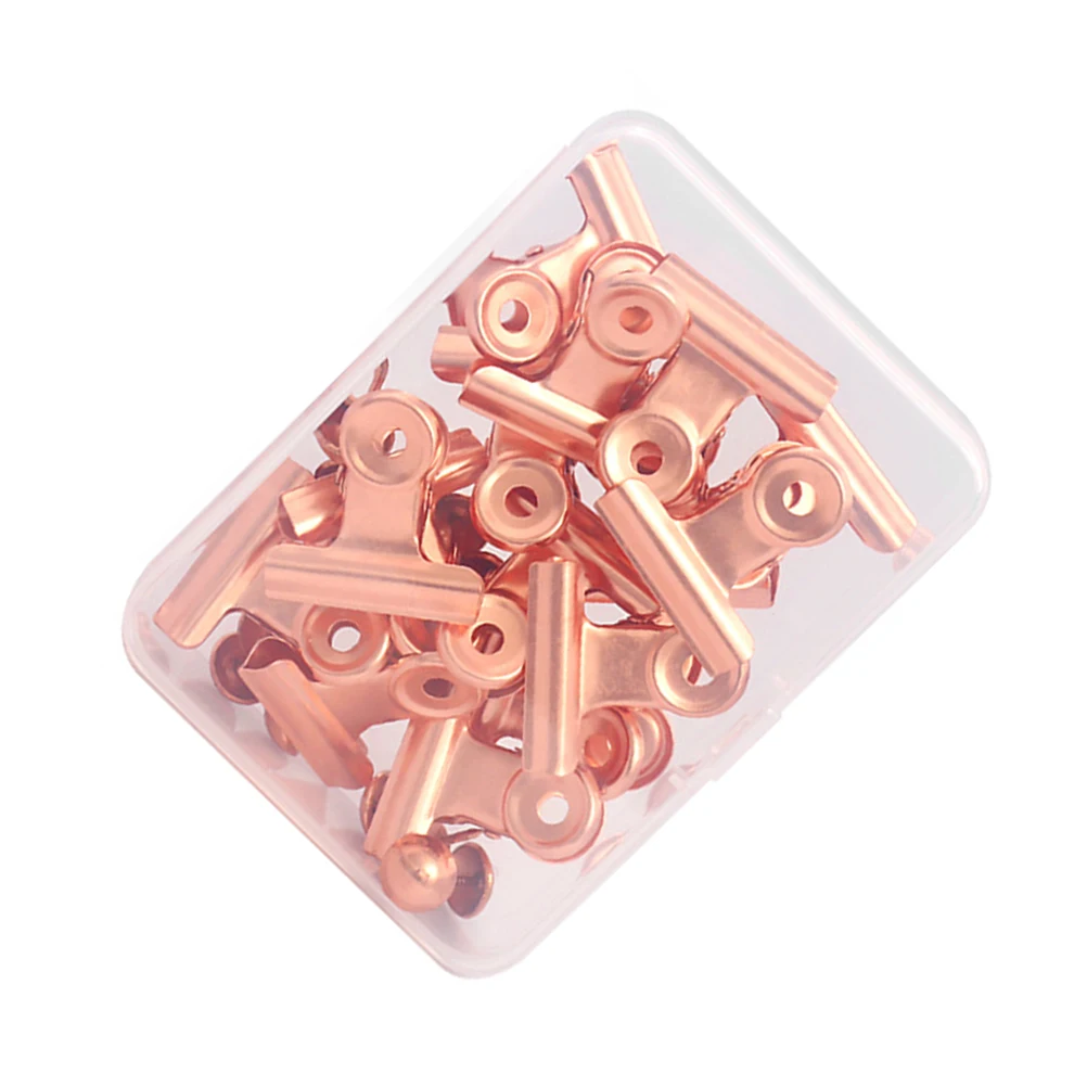 

Metal Binder Clips Iron File Clamps Office Bill School Stationary Thumbtack Kit Rose Gold Student Paper ganizer Premium Quality
