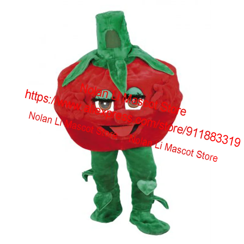 High Quality Adult EVA Material Tomato Mascot Costume Fruit Cartoon Suit Cosplay Advertising Carnival Christmas Gift 582