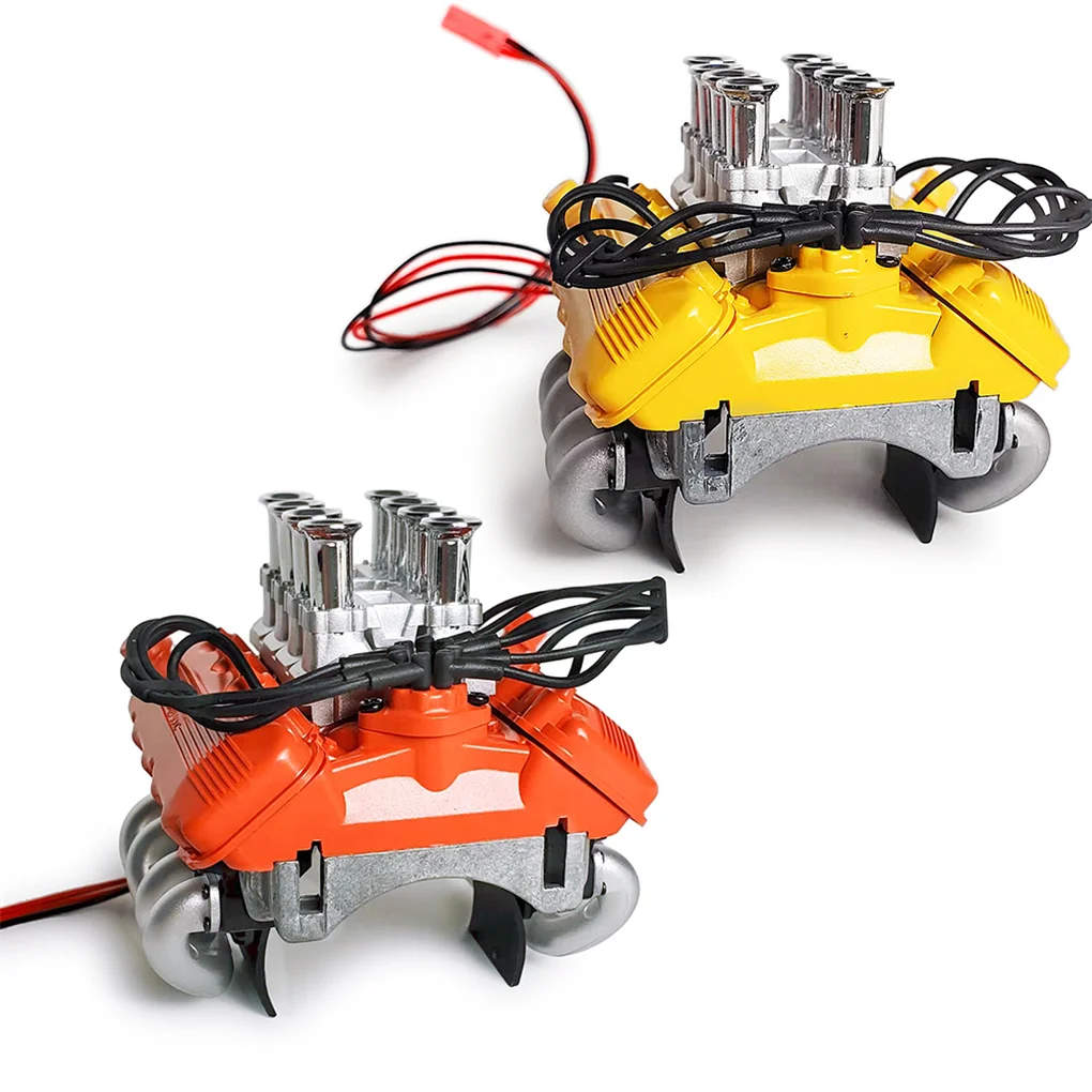 Simulation de voiture RC FST V8, couvercle de moteur de ventilateur de capot de radiateur pour TRX-4 TRX4 1/10 RC, pièces de mise à niveau de voiture sur chenilles