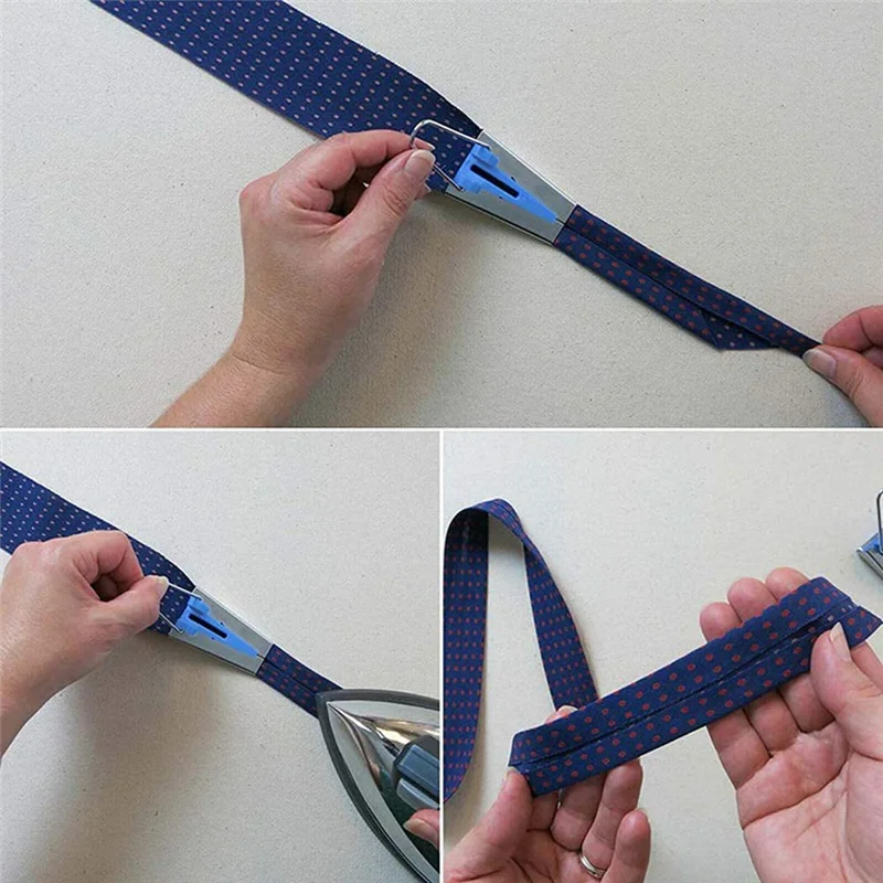 ABLN-Bias Tape Makers Kit van 5 maten 1/4In 3/8In 1/2In 3/4In 1In DIY Quilten Gereedschap Kit Voor Stof Naaien En Quilten
