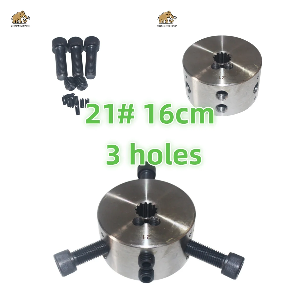 

In stock Hydraulic Pump Parts Flexible Rubber Coupling 21# 16cm 3 holes 13T 100*23*19*55