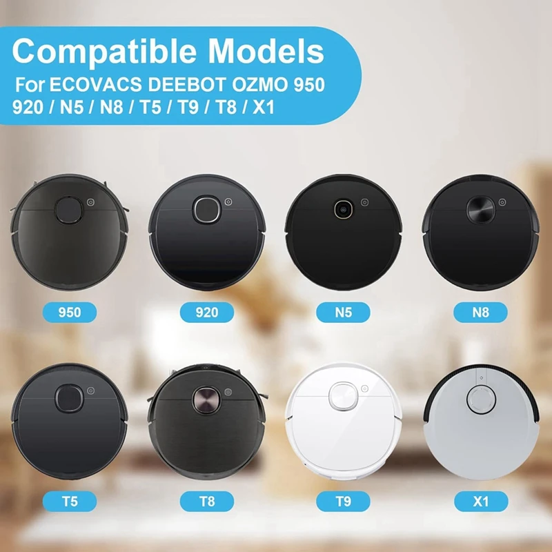 ECOVACS DEEBOT OZMO 950/920/ N5/ N8 T5/ T9/ T8 로봇 진공 청소기 부품용 사이드 브러시 모터 스냅 기어 및 사이드 브러시