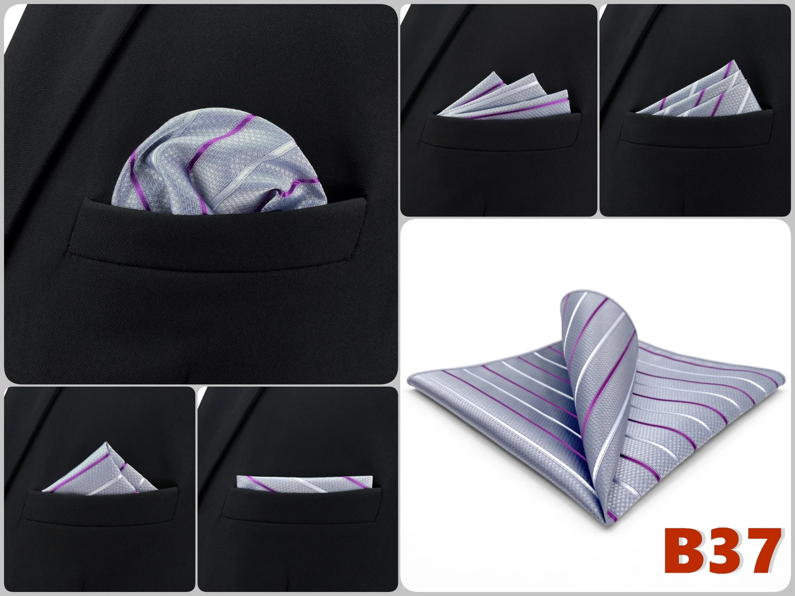 Men Pocket Square Handkerchief Multi Styles Paisley Floral Suit Pocket Towel Hanky Vintage Business Wedding Accessories 32cm