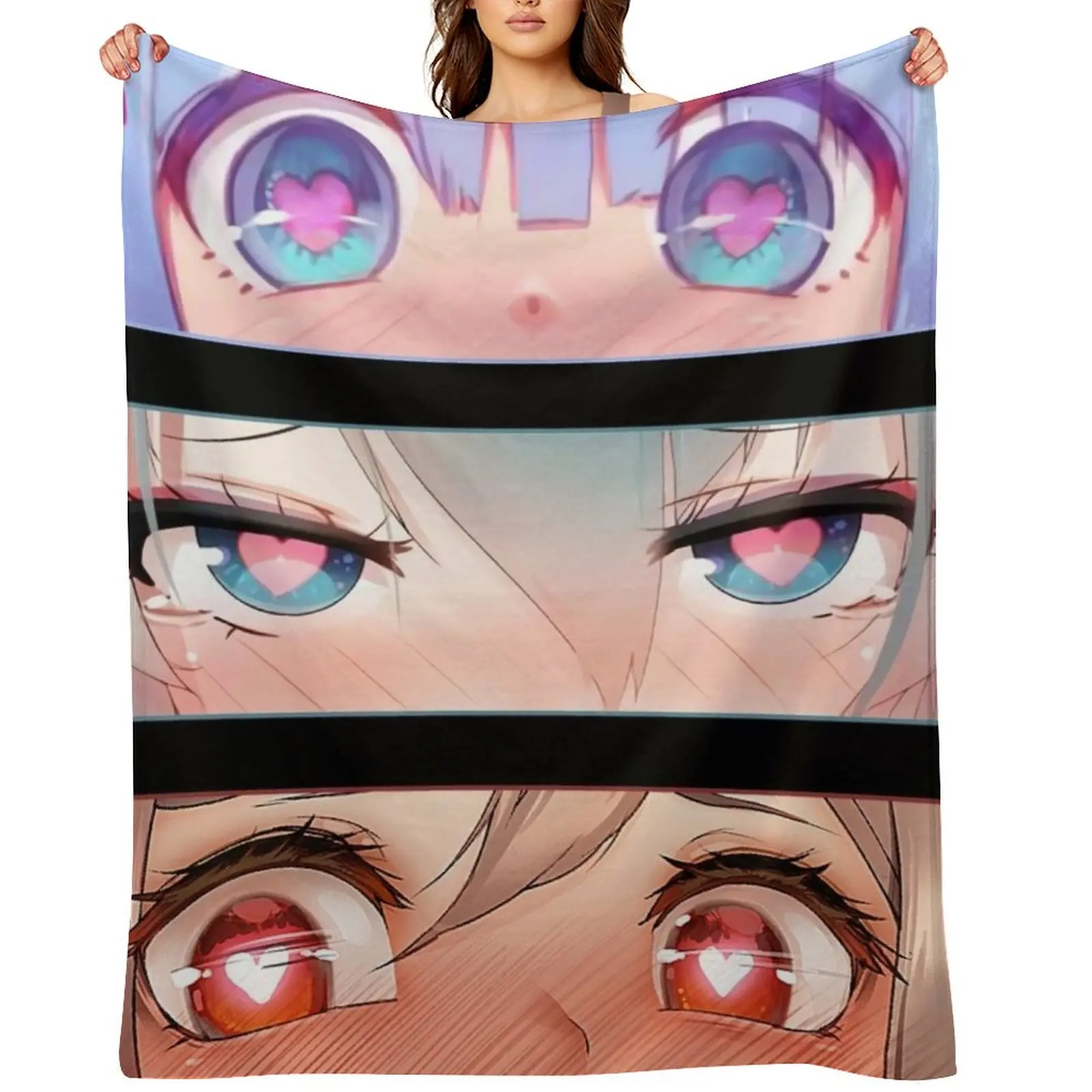 

Lewd Eyes Bundle Throw Blanket Luxury Brand Soft Plush Plaid Decoratives Stuffeds Blankets