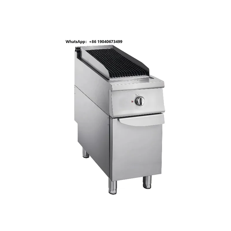 900 Series Restaurant  Lava Rock Stone Barbeque Grill Kitchen Electric  Grill with Cabinet XH