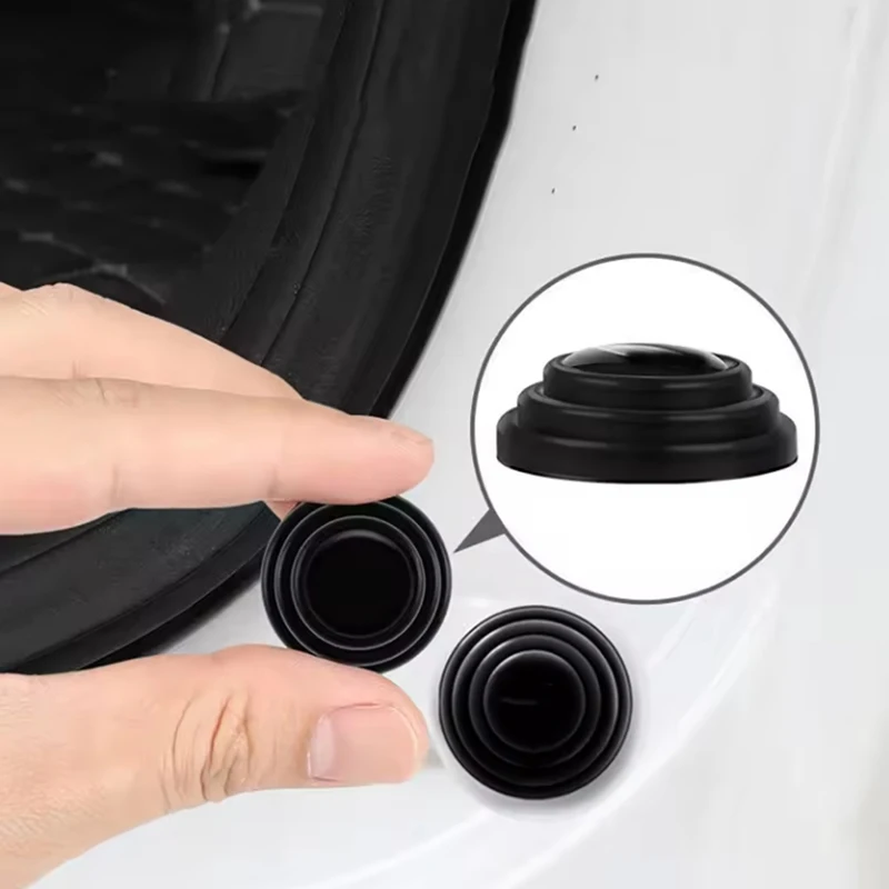 8pcs Pack Silicone Car Door Absorbers Door Shock Absorbing Gasket Door Edge Guards Collision Avoidance Pad Protection Stickers