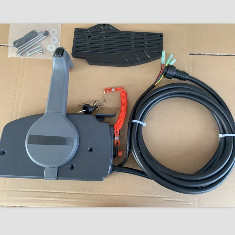 10-Pin outboard remote control box with cable throttle