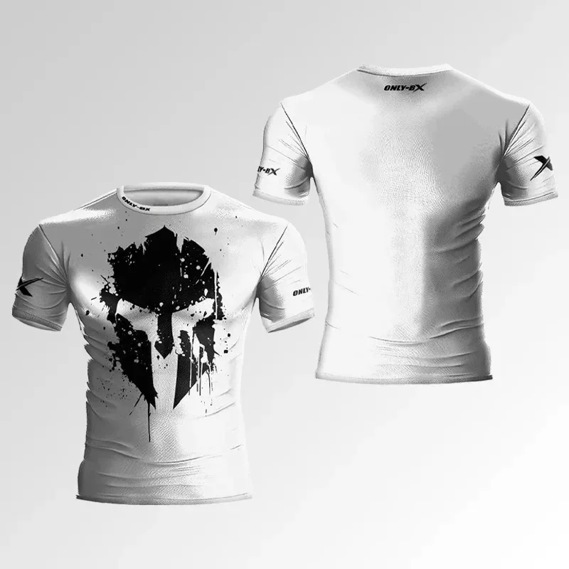 Summer New Men\'s Fitness Sports T-shirt 3D Muscular Men Tough Guy Style Tee Shirts Fashion Gym High Quality Short Sleeve Man Top