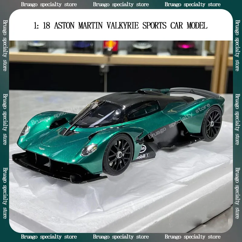 

1:18 Aston Martin Valkyrie Supercar, ограниченная серия, литая под давлением модель автомобиля, коллекционная модель автомобиля, декоративная подарочная коробка