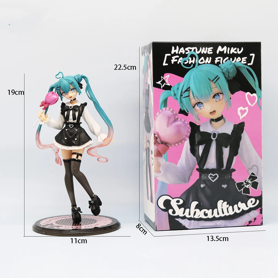 12-22cm Miku Anime Figure Desktop Cute Cinnamoroll Hatsune Kwaii Style Anime Figure Toys PVC Model Collector Doll Birthday Gifts image 5