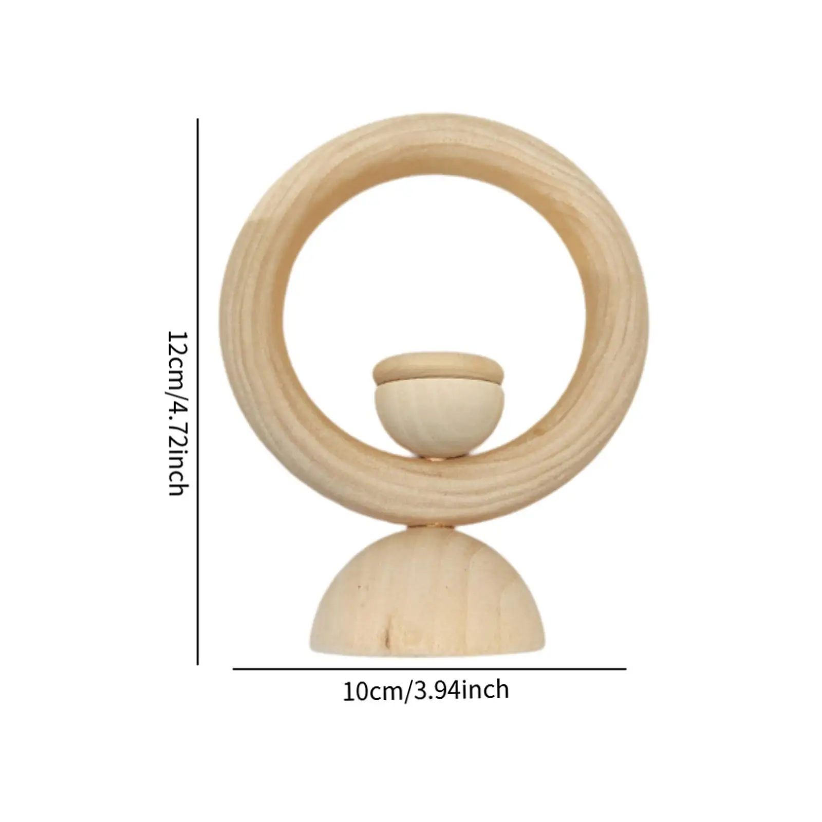 Golf Ball Display Rack Base Wooden Stand for Baseball Displaying Countertop