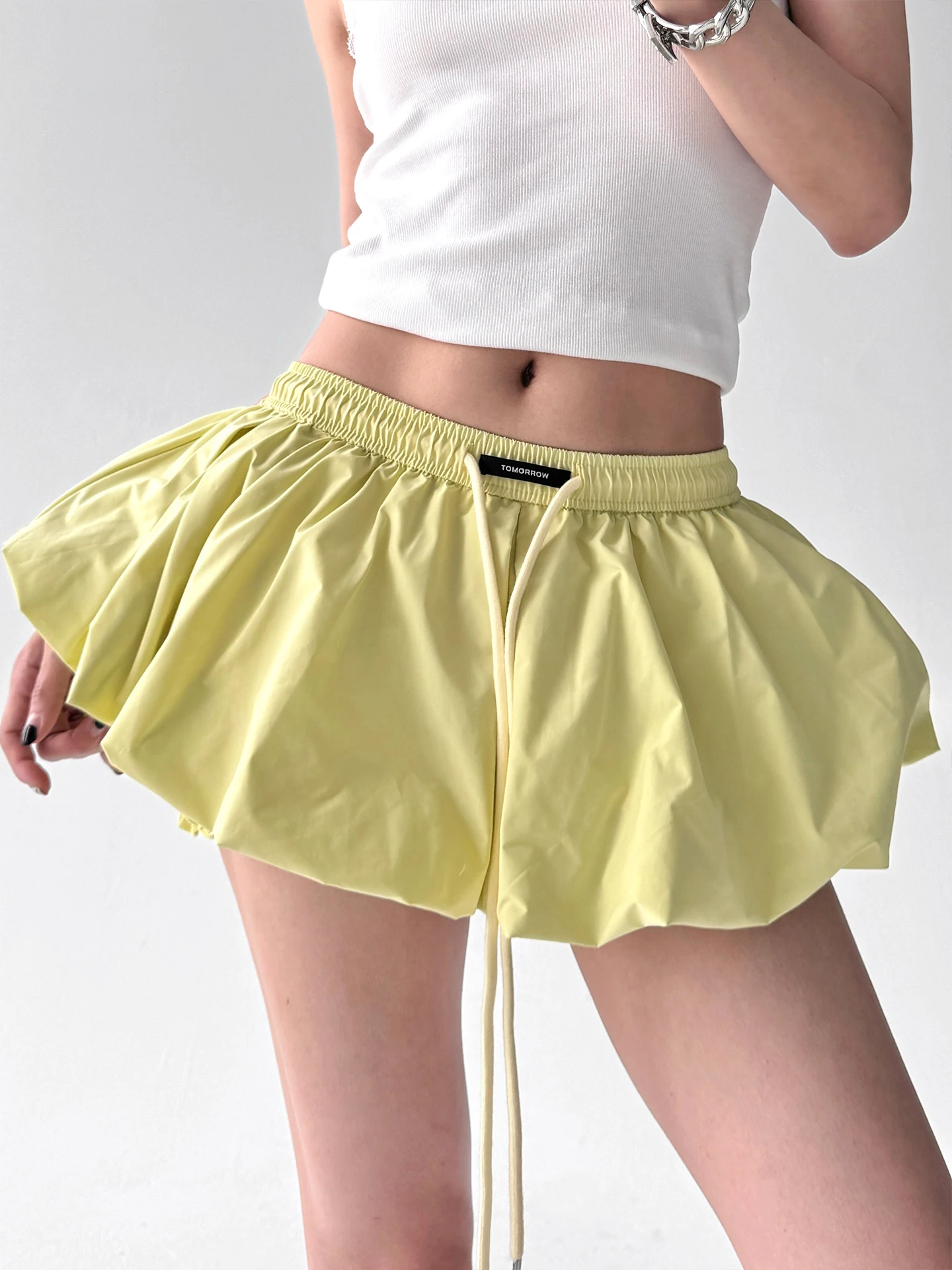 

Slimming A-Line Skirt Retro American Sle Summer New Hot Girl Color Flower Bud Skirt Women's High Waist ort Skirt