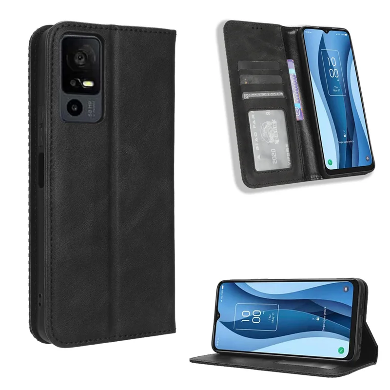 For TCL 40 NXTpaper 5G Magnetic flip cover PU Wallet Phone case for TCL 40 XE 5G TCL 40 X 5G T609M leather Phone case