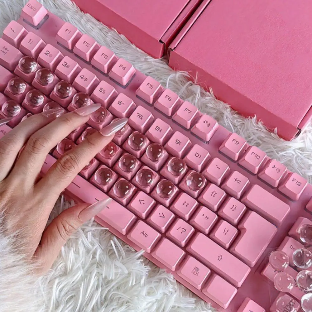 Silicone Keyboard Stickers Long Nail Typing Aid 36/40/64/100pcs Silicone Long Nails Keyboard Stickers Nail Art Typing for Laptop