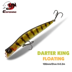 Popper lure Hard bait 100mm drive 0-0.2m Dater King for bass pike Wobbler swimbait