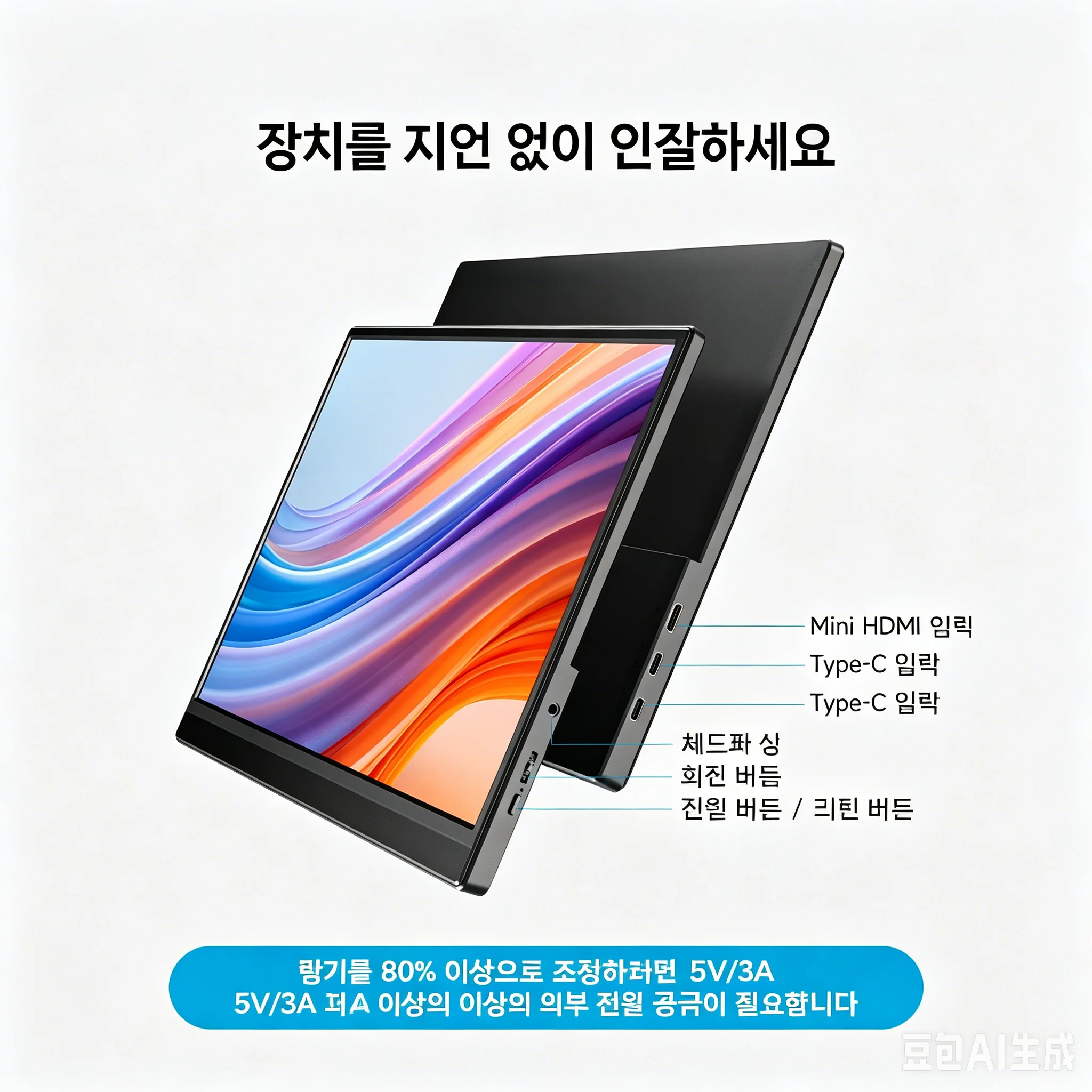 휴대폰 노트북용 15.6인치 외부 화면 확장기 스위치 게임 플러그 앤 플레이 Macbook Chrome 두 번째 모니터용 휴대용 모니터