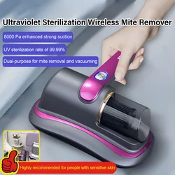 Wireless Vacuum Cleaner with UV Sterilization Vacuum Cleaner UV Sterilization Mite Removal Wireless Detachable 3 in 1 Household