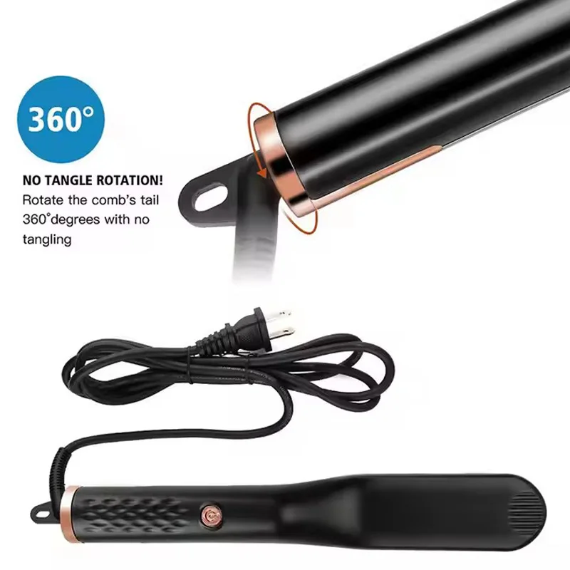 Anion Beard Straightener Curler Men Hot Hair Comb Brush Ceramic PTC Heating Beard Straightening 2 in 1 Antiscald Styler Tools view 5