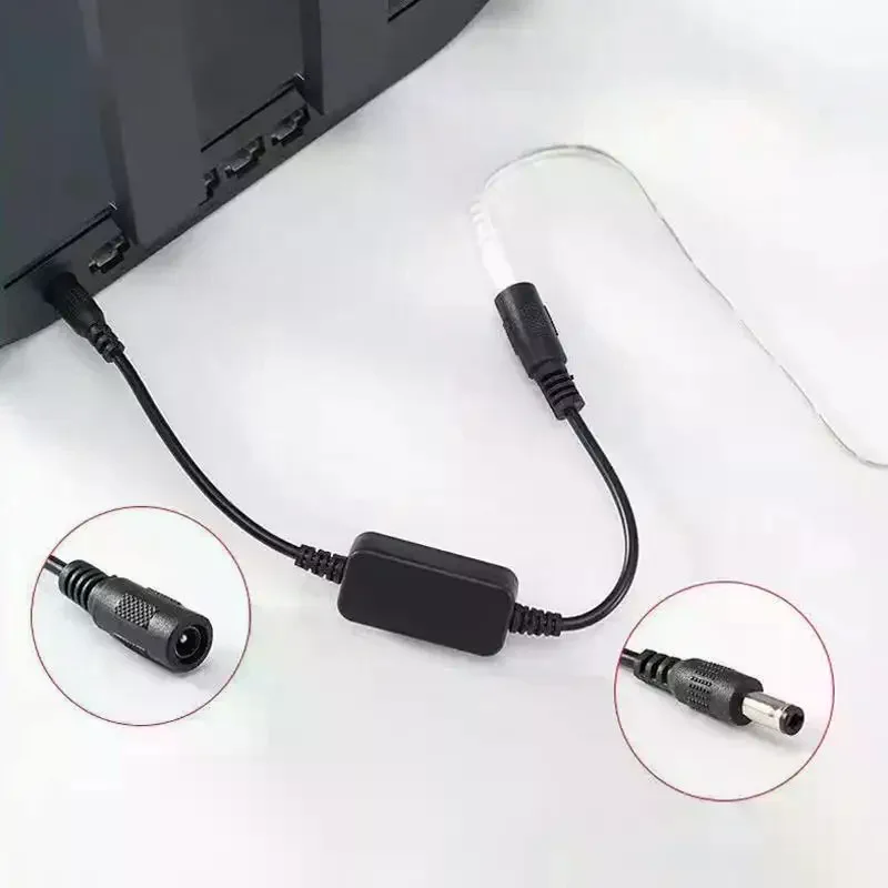 24H Automatic Power Off Router Rebooter 60CM DC 5V 15V WiFi Reset for Home Office Uninterrupted Network Connection