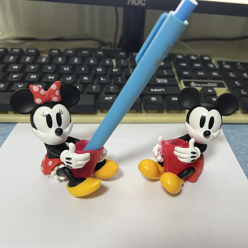 2Pieces/lot  7cm Disney Mickey Minnie  toothbrush holder holder pen holder - view 2