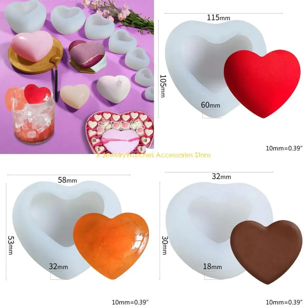 

31KD Creative 3D Love Handicraft Jewelry Casting Mold Handmade Ornament UV Resin