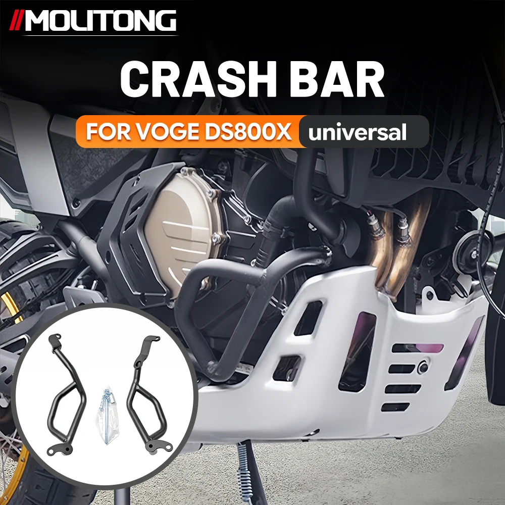 Motorcycle Crash Bar Sliders Engine Guard Frame Bumper For VOGE DS800X Heavy Duty Steel Off Road Touring Daily Riding