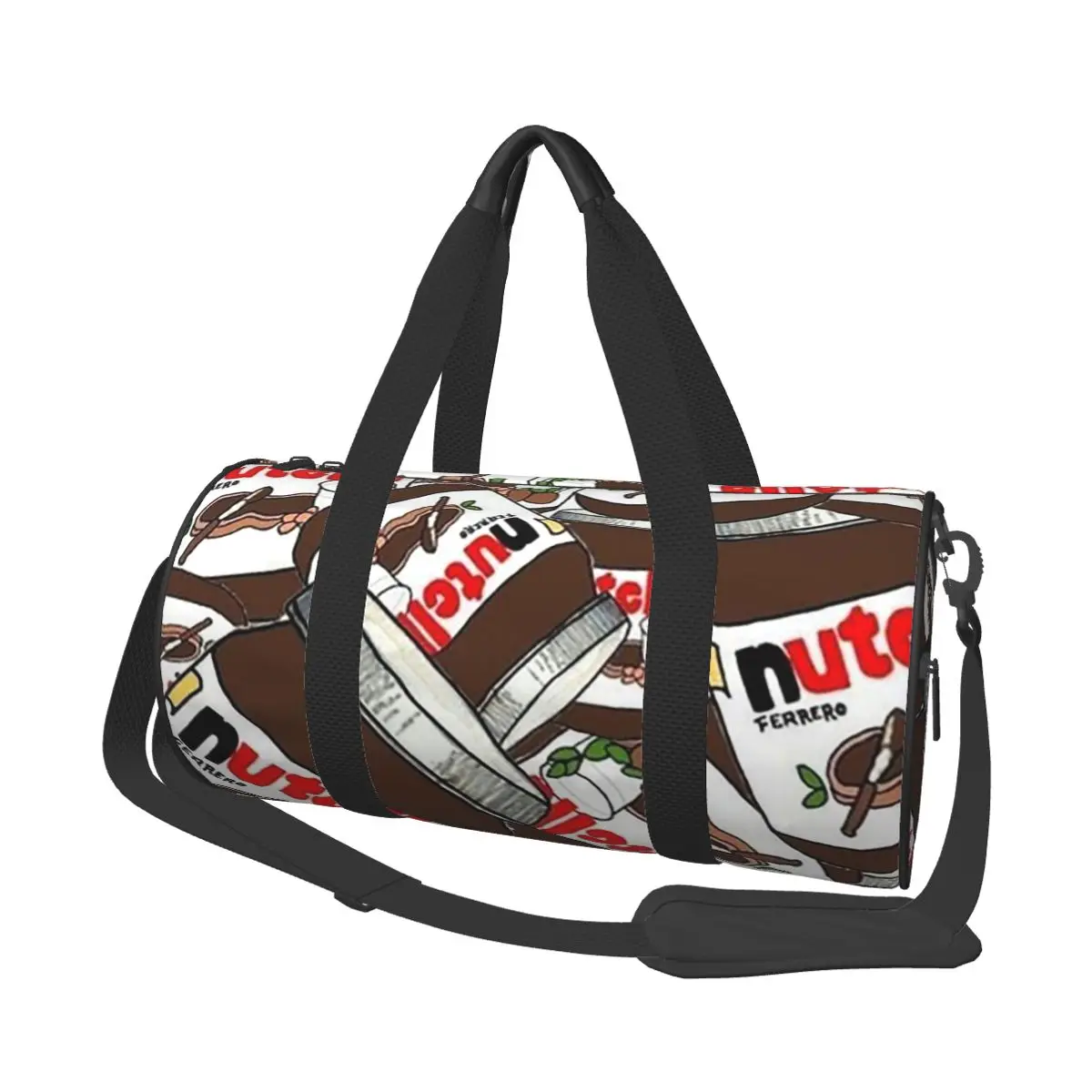 

Большая спортивная сумка Nutella Chocolate, водонепроницаемая дорожная сумка Duffle, сумки для фитнеса