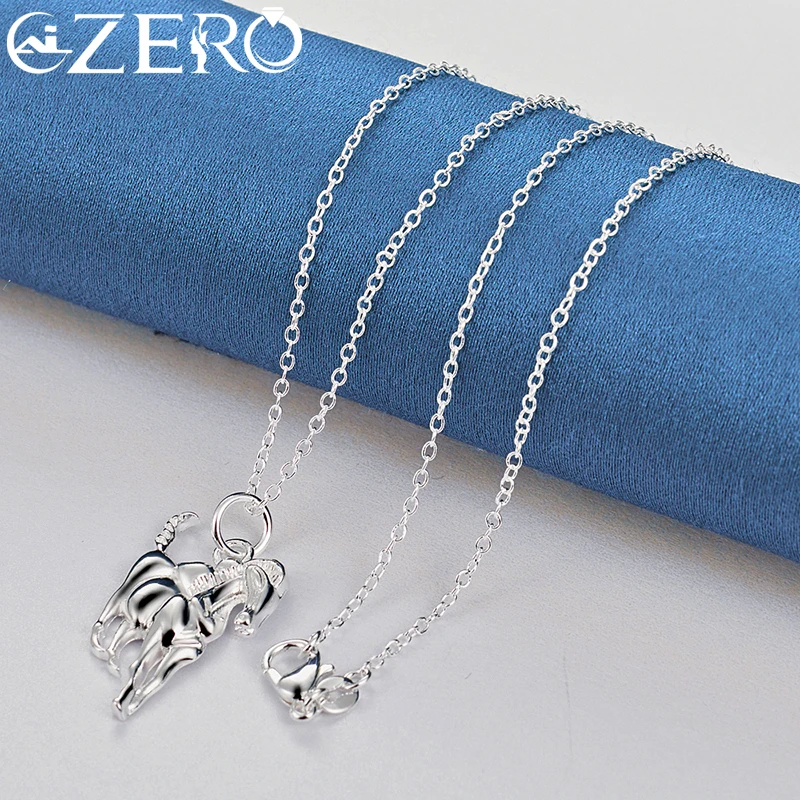 ALIZERO 925 Sterling Silver Horse Pendant Necklace 16-30 Inch Chain For Man Woman Fashion Charm Wedding Party Jewelry Gifts