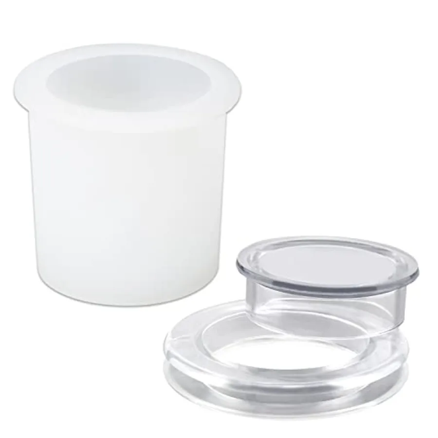 

Savita 2pcs Patio Table Umbrella Hole Ring and Cap Set, Translucent Plug Silicone for 2'' to 2.5'' Holes 1.65'' or Smaller Pole