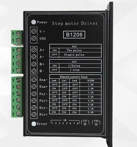 

Parts for B1206 full-step/half-step driver two-phase stepper motor driver