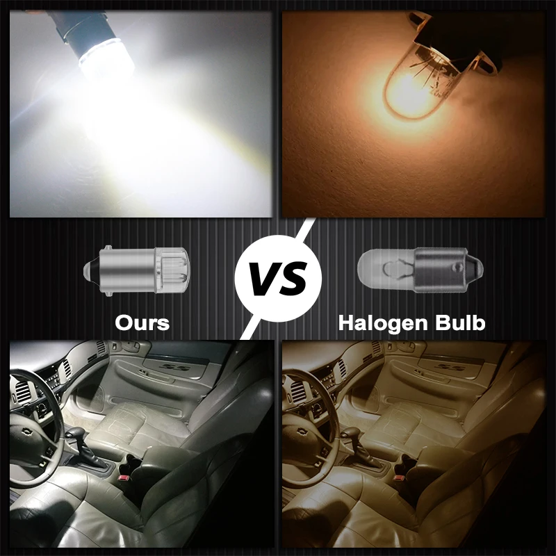 1 حزمة BA9S T4W T11 12913 12910 12929 المصابيح لمبة أضواء السيارة الداخلية مصباح تلقائي تيار مستمر 12 فولت #2