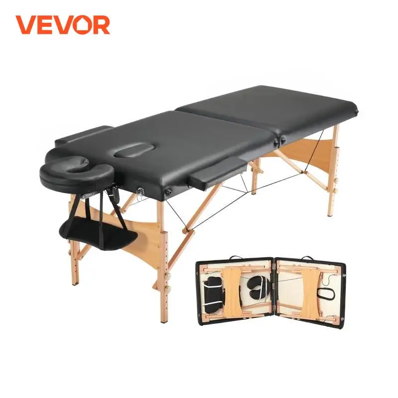 VEVOR-mesa de massagem portátil dobrável, leve, ajustável salão tatuagem cama, centro de massagem, spa terapia, clínica casa beleza