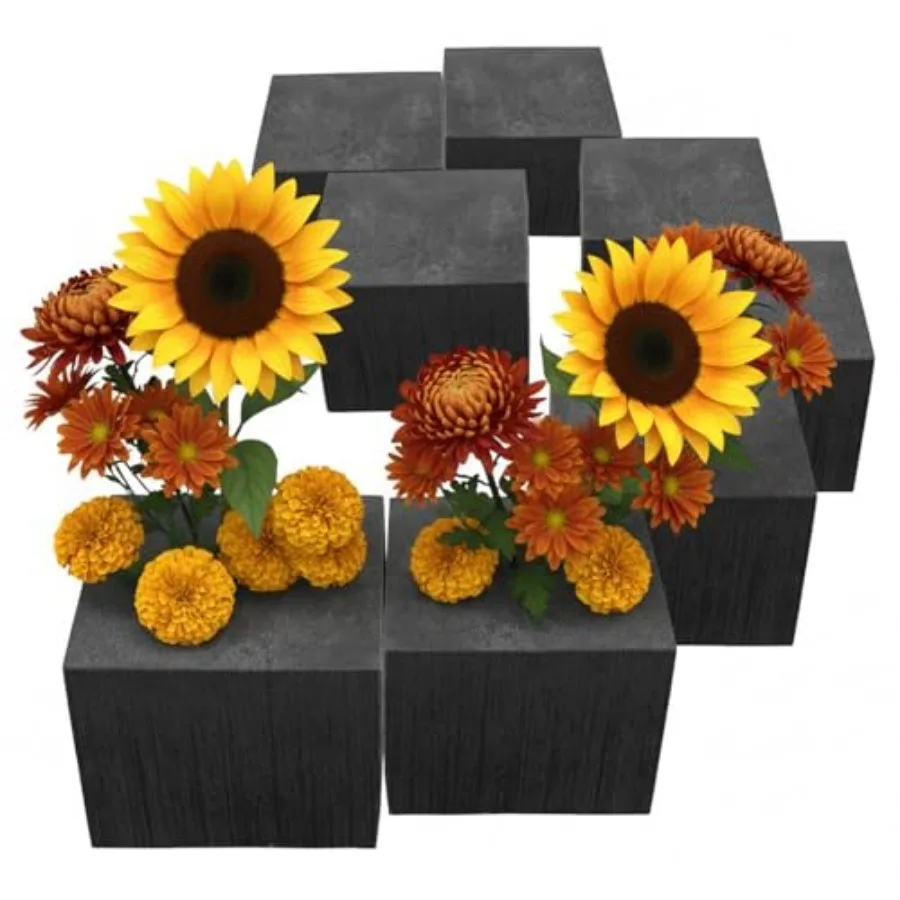 XCEL Floral Foam Blocks - Reusable, Weather Resistant Craft Foam for Artificial Flower Arrangements, Fau Florist Foam Planters
